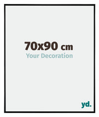 Evry Plastique Cadre Photo 70x90cm Noir Tres Brillant De Face Mesure | Yourdecoration.fr