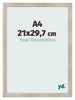 Cadre Photo A4 - 21x29,7 cm - Chêne Clair - MDF - Pisa