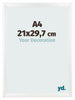 Cadre Photo A4 - 21x29,7 cm - Blanc Mat - MDF - Pisa