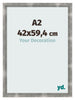 Cadre Photo A2 - 42x59,4 cm - Métal Vintage - MDF - Pisa
