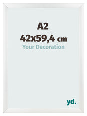 Cadre Photo A2 - 42x59,4 cm - Blanc Brillant - MDF - Pisa
