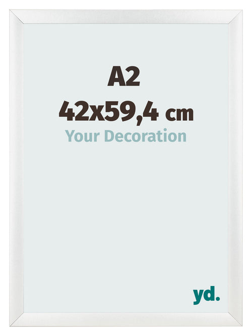 Cadre Photo A2 - 42x59,4 cm - Blanc Brillant - MDF - Pisa