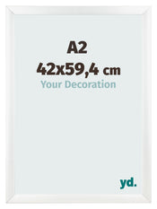 Cadre Photo A2 - 42x59,4 cm - Blanc Mat - MDF - Pisa