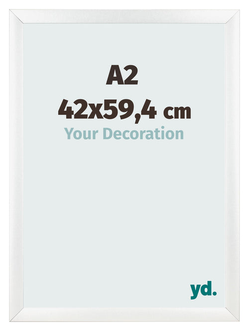 Cadre Photo A2 - 42x59,4 cm - Blanc Mat - MDF - Pisa