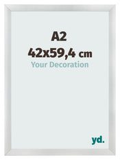 Cadre Photo A2 - 42x59,4 cm - Argent Mat - MDF - Pisa