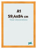 Cadre Photo A1 - 59,4x84 cm - Orange - MDF - Pisa