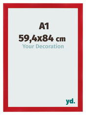 Cadre Photo A1 - 59,4x84 cm - Rouge - MDF - Pisa