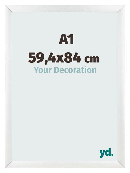 Cadre Photo A1 - 59,4x84 cm - Blanc Brillant - MDF - Pisa