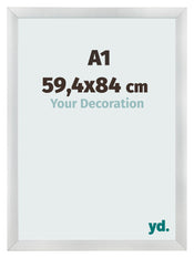 Cadre Photo A1 - 59,4x84 cm - Argent Mat - MDF - Pisa
