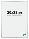 Kent Aluminium Cadre Photo 20x28cm Argent Brillant De Face Mesure | Yourdecoration.fr