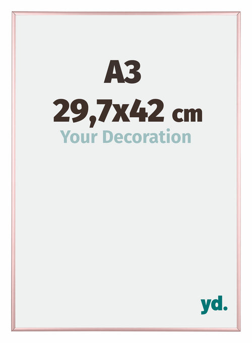 Kent Aluminium Cadre Photo 29 7x42cm A3 Cuivre De Face Mesure | Yourdecoration.fr