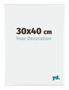 Kent Aluminium Cadre Photo 30x40cm Blanc Brillant De Face Mesure | Yourdecoration.fr