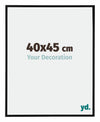 Kent Aluminium Cadre Photo 40x45cm Noir Mat De Face Mesure | Yourdecoration.fr