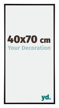 Kent Aluminium Cadre Photo 40x70cm Noir Mat De Face Mesure | Yourdecoration.fr