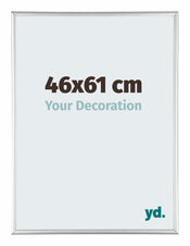 Kent Aluminium Cadre Photo 46x61cm Argent Brillant De Face Mesure | Yourdecoration.fr