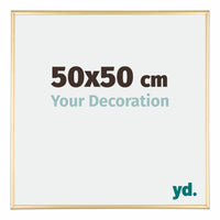 Kent Aluminium Cadre Photo 50x50cm Or De Face Mesure | Yourdecoration.fr