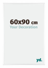 Kent Aluminium Cadre Photo 60x90cm Blanc Brillant De Face Mesure | Yourdecoration.fr