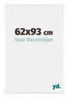 Kent Aluminium Cadre Photo 62x93cm Blanc Brillant De Face Mesure | Yourdecoration.fr