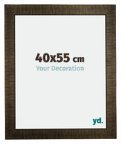 Leeds Bois Cadre Photo 40x55cm Champagne Brosse De Face Mesure | Yourdecoration.fr