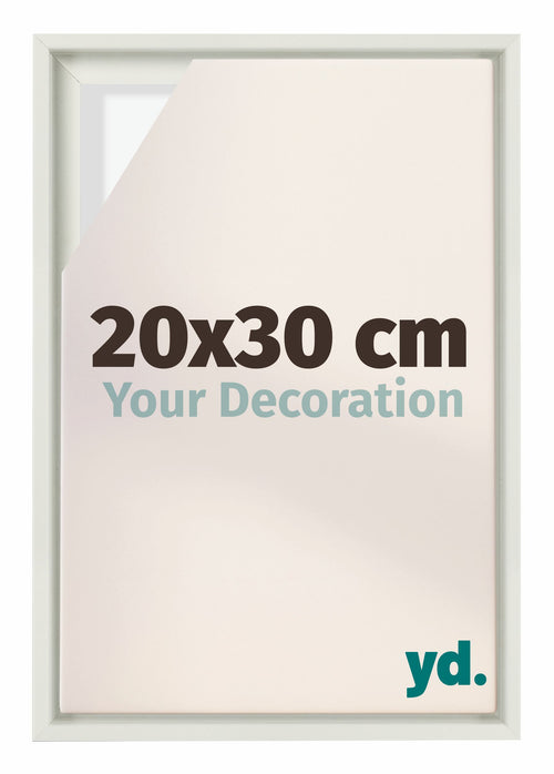 Lyon MDF Baklijst 20x30cm Blanc Mat De Face Mesure | Yourdecoration.fr