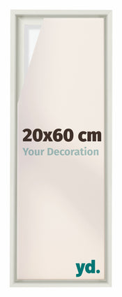Lyon MDF Baklijst 20x60cm Blanc Mat De Face Mesure | Yourdecoration.fr