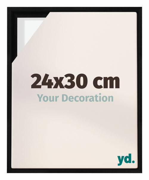 Lyon MDF Baklijst 24x30cm Noir Mat De Face Mesure | Yourdecoration.fr