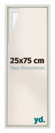 Lyon MDF Baklijst 25x75cm Blanc Mat De Face Mesure | Yourdecoration.fr