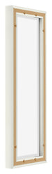 Lyon MDF Baklijst 3 4 Blanc Mat Arriere Oblique | Yourdecoration.fr