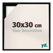 Lyon MDF Baklijst 30x30cm Noir Mat De Face Mesure | Yourdecoration.fr