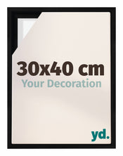 Lyon MDF Baklijst 30x40cm Noir Mat De Face Mesure | Yourdecoration.fr