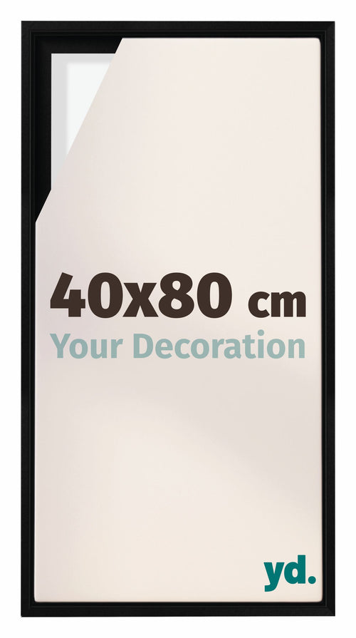 Lyon MDF Baklijst 40x80cm Noir Mat De Face Mesure | Yourdecoration.fr