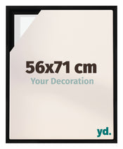 Lyon MDF Baklijst 56x71cm Noir Mat De Face Mesure | Yourdecoration.fr