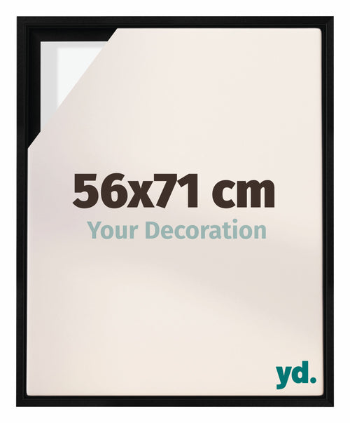 Lyon MDF Baklijst 56x71cm Noir Mat De Face Mesure | Yourdecoration.fr
