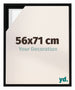 Lyon MDF Baklijst 56x71cm Noir Mat De Face Mesure | Yourdecoration.fr