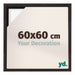 Lyon MDF Baklijst 60x60cm Chene Fonce De Face Mesure | Yourdecoration.fr