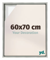 Lyon MDF Baklijst 60x70cm Argent Mat De Face Mesure | Yourdecoration.fr