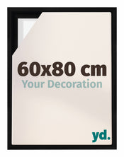 Lyon MDF Baklijst 60x80cm Noir Mat De Face Mesure | Yourdecoration.fr