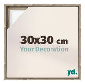 Lyon MDF Cadre Flottant 30x30cm Chene Sonoma De Face Mesure | Yourdecoration.fr