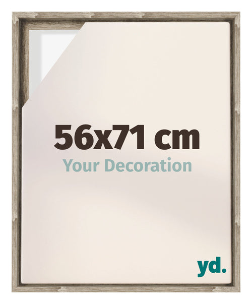 Lyon MDF Cadre Flottant 56x71cm Chene Sonoma De Face Mesure | Yourdecoration.fr