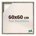 Lyon MDF Cadre Flottant 60x60cm Chene Sonoma De Face Mesure | Yourdecoration.fr