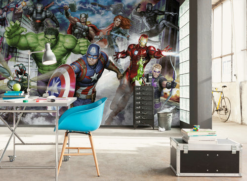 Marvel Avengers Assemble Interieur Papier Peint DX8 173 | Yourdecoration.fr