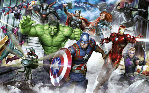 Marvel Avengers Assemble Papier Peint DX8 173 | Yourdecoration.fr
