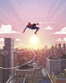 Marvel Spider Man Swinging through the Air Papier Peint DX4 209 | Yourdecoration.fr