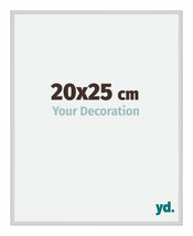 Miami Aluminium Cadre Photo 20x25cm Argent Mat De Face Mesure | Yourdecoration.fr