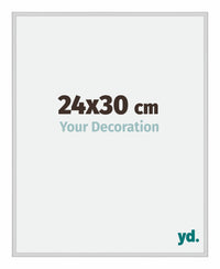 Miami Aluminium Cadre Photo 24x30cm Argent Mat De Face Mesure | Yourdecoration.fr