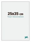 Miami Aluminium Cadre Photo 25x35cm Argent Mat De Face Mesure | Yourdecoration.fr