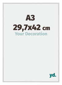 Miami Aluminium Cadre Photo 29 7x42cm A3 Argent Mat De Face Mesure | Yourdecoration.fr