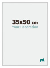 Miami Aluminium Cadre Photo 35x50cm Argent Mat De Face Mesure | Yourdecoration.fr