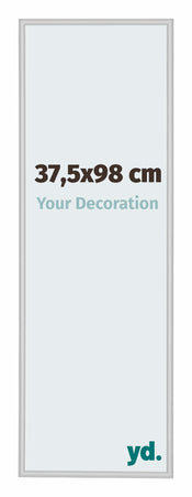 Miami Aluminium Cadre Photo 37 5x98cm Argent Mat De Face Mesure | Yourdecoration.fr