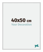 Miami Aluminium Cadre Photo 40x50cm Argent Mat De Face Mesure | Yourdecoration.fr